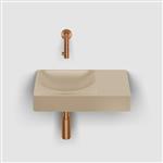 Fonteinset Clou Vale Incl. Toebehoren 7x38 Cm Mat Mosterd