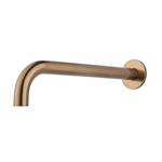 Baduitloop Inbouw BWS Karsten Rond 30 Cm 1/2 Geborsteld Brons Koper