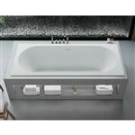 Inbouw Ligbad Ideavit SolidCozy 180x80x54 cm Solid Surface Met Pop-up Waste Mat Wit