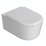 Wandcloset Globo Lalita 54x36 cm Cleanstorm Glans Wit