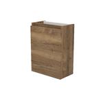 Fonteinkast Sanilux Trendline 52x40x22 cm Links Softclose Tabak Oak