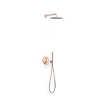 Regendouche Inbouw Tres Fuji 210 cm met Handdouche Mat Rose Gold