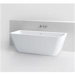 Clou InBe Ligbad Wandmodel Back to Wall 170x75x58 cm Acryl Wit Met Viega Badafvoer en Overloop Wit