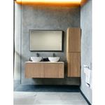 Badmeubel Casajoy Bold Topblad Wit Onderkast 120 cm Met Strepen Eiken