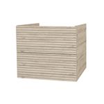 Onderkast BWS Elite 60x45x50 cm Met Horizontaal Reliëf Licht Hout