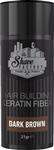The Shave Factory Hair Building Fibers - 21gr - Donker Bruin