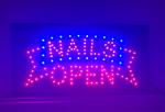Nagels LED bord lamp verlichting nagel studio reclamebord #nailsopen