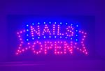 Nagels LED bord lamp verlichting nagel studio reclamebord #nailsopen