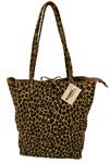 Luipaard Cognac Vera Pelle wild leren shopper