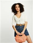 Jumper V-neck short sleeves 242-Manihi Black