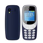 Q3308 Mini Telefoon - 1.33 inch HD Scherm - Dual SIM - 600mAh Batterij - Dumphone GSM - Blauw