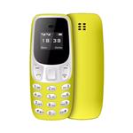 BM10 Mini Telefoon - 0.66 inch HD Scherm - Dual SIM - Dumphone GSM - Geel