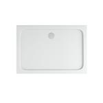 Kunststof acryl douchebak rechthoekig wit 120x80x4 cm