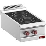 Elektrische vitrokeramische plaat met 2 warmte zones -top- | Diamond | E7/2VC4T-N