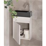 Fonteinkast Differenz Hura L Links/Rechts 40 cm Wit