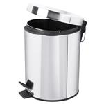Pedaalemmer Prullenbak 5 liter - 27.5 x 20 cm - chroom