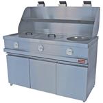 Gasfriteuse heavy duty, 3 ronde kuipen, mechanisch | Diamond | MIKA/3-MC