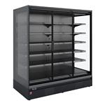 Gekoeld wandmeubel, zelfbediening, klapdeuren - full black | Diamond | RNP13-U5