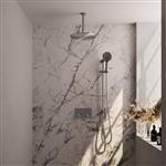 Thermostatische Inbouw Regendouche Brauer Brushed Edition Met Drukknoppen SET 72 Met 30 cm Douchekop