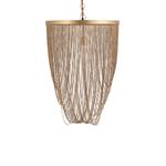 Nishan Gold ijzeren kettingen ronde hanglamp S