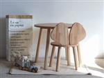 Houten set Muis - Naturel - tafel met stoeltje XL Naturel
