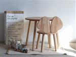 Houten set Muis - Naturel - tafel met stoeltje XL Naturel