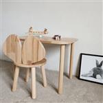 Mini Houten set Muis - Naturel - vierkant tafel met stoeltje Naturel