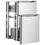 Kit ladenblok, roestvrij staal, (1/3+2/3) x tav... | Diamond | T2/3-X