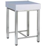 Hakblok op poten in polyethyleen, 500x500 mm | Diamond | CIT5-BN