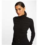 Long-sleeved jumper turtleneck wine 132-Mentos Black