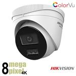 Hikvision 4K ColorVu dome camera - witte LEDs - microfoon - T280HA-LU