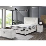 Boxspring Lina met TEDDY-stof opbergfunctie (Maat selecteren: 140X200)