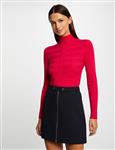 Long-sleeved jumper turtleneck wine 132-Mentos Pink