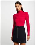 Long-sleeved jumper turtleneck wine 132-Mentos Pink