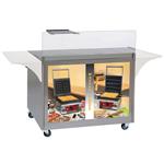 Mobiel r.v.s. meubel voor wafels, set van 4 wielen | Diamond | GE-MRX