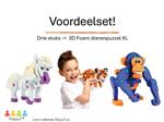 Onderwijs outlet: Voordeelset 3D Foam blocks XL puzzel - 3 stuks