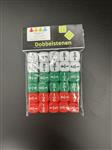 Dobbelstenen rekenen: breuken, 3 kleuren (30 st.)