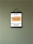 Posterhanger A4-formaat (21 cm) Zwart gelakt