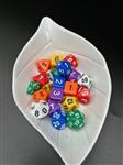 Set van 7 dobbelstenen