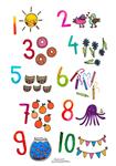 A4 poster - Onderbouw - Cijfers 1 t/m 10