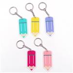 Sleutelhanger potlood acryl (5 st.)
