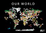 Kaart van de Wereld - puzzel 1000 stukjes