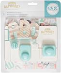 Ponsbord mini Alfabet (letters ca. 4 x 6,5 cm)