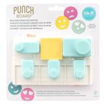 Pons board + ponzen set - Emoji / smileys ponsbord (5 st. + papier)