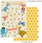 Beloningskaart met stickers - Ontdekker (10 st.)