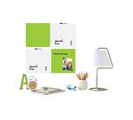 Whiteboarden quartet groen/wit (set van 4 stuks)