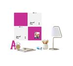 Whiteboarden quartet roze/wit (set van 4 stuks)