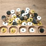 Houten sorteer tray (voor 5 pebbles)