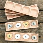 Houten sorteer tray (voor 4 pebbles)