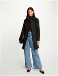 Belted long Trenchcoat 242-Ginai  Black